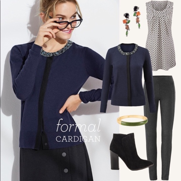 Cabi formal cardigan sequin bead details - Picture 15 of 15